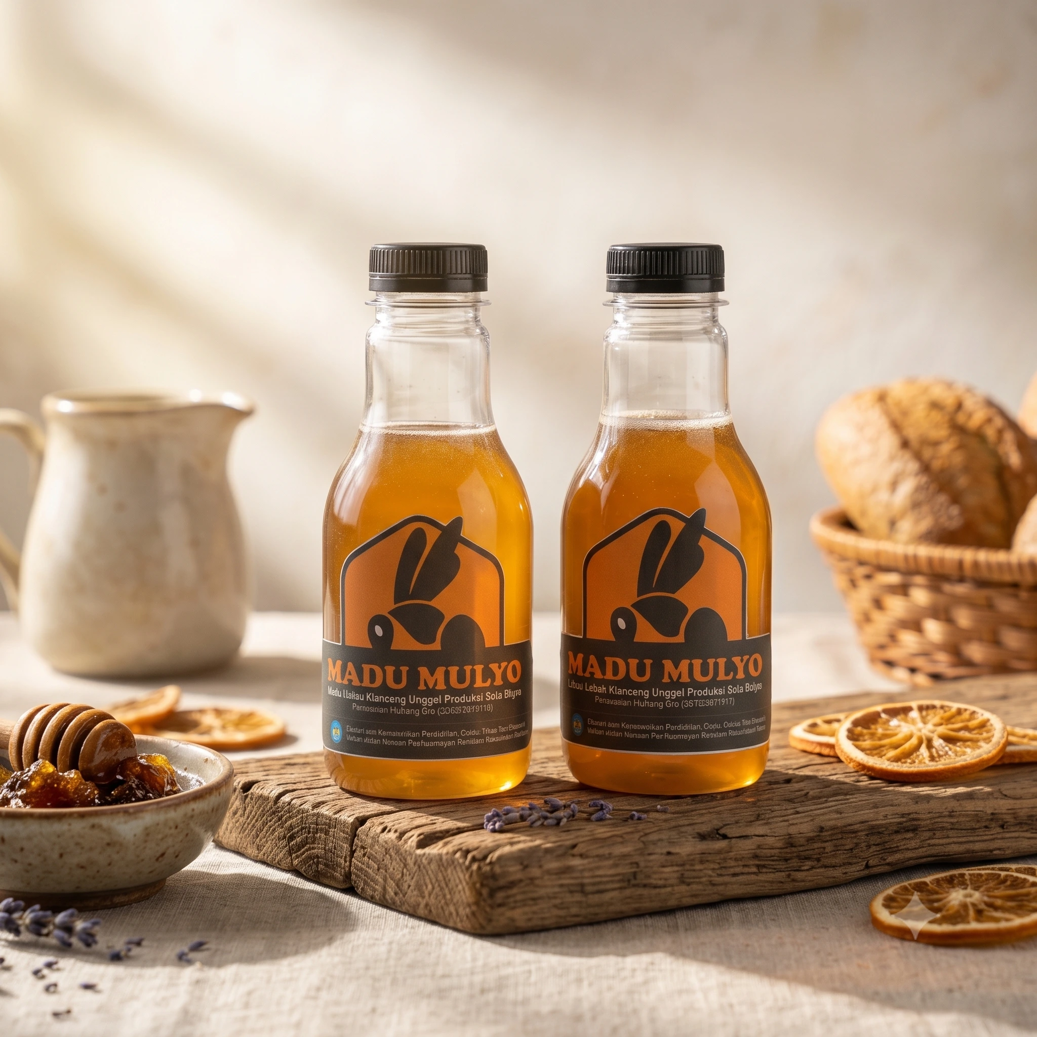 Botol Madu Mulyo hasil produksi